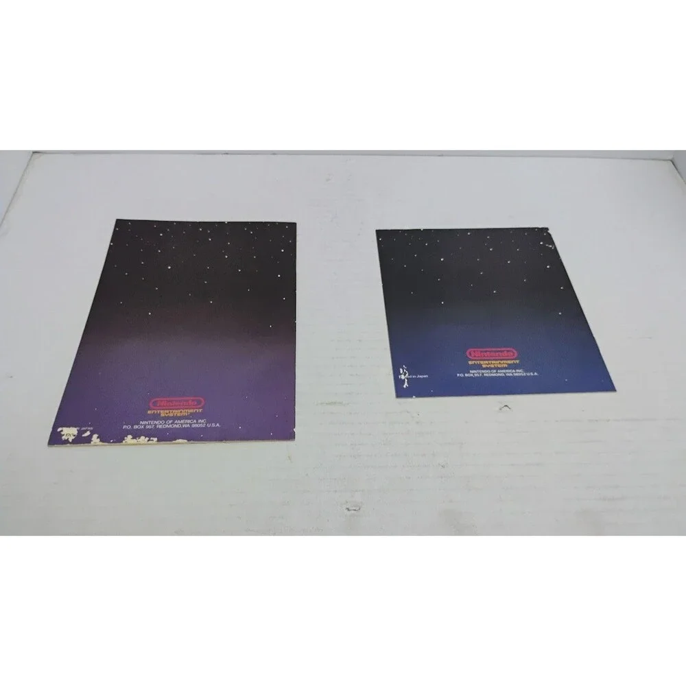VINTAGE 1988 NINTENDO NES CONTROL DECK & LIGHT ZAPPER INSTRUCTION MANUAL LOT